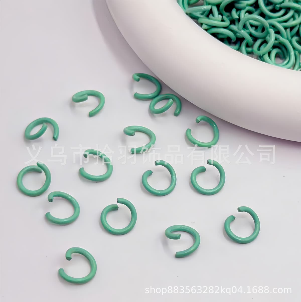 [mint green] open ring