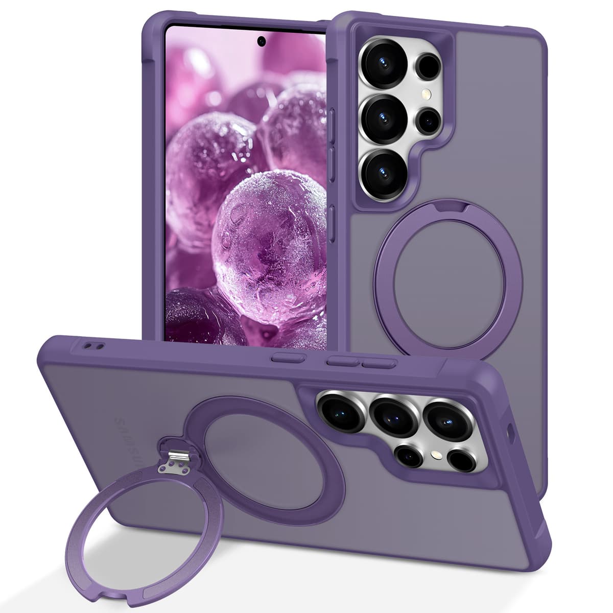 Dark purple [360 fulcrum magnetic stand]