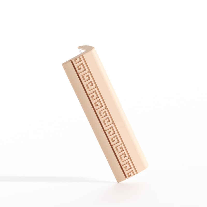 Pattern door frame corner apricot color
