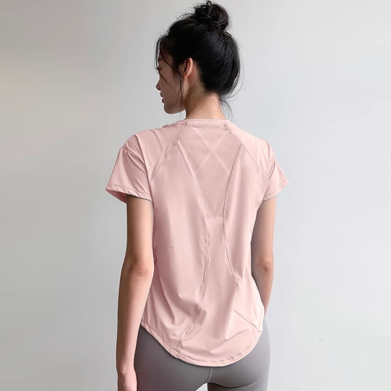 Light pink short sleeves