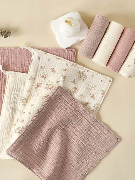 Baby Towels, Small Square Towels, Newborn Gauze Bibs, Pure Cotton Summer Baby Face Washcloths, Wholesale Factory