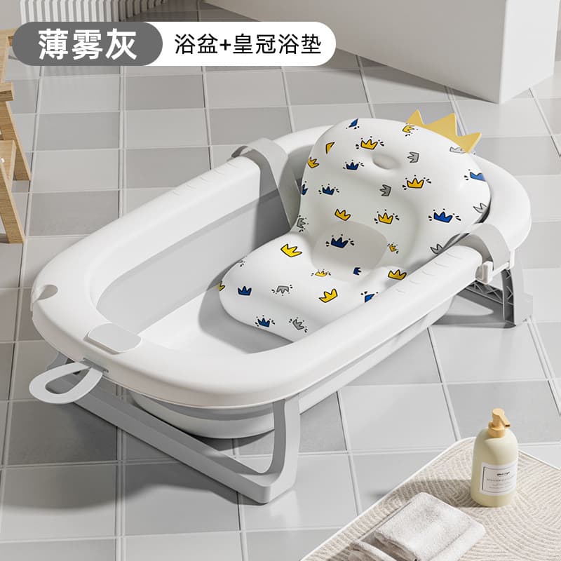 Tc regular model-mist gray + crown bath mat
