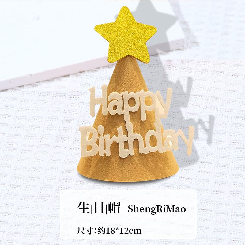 (log style) birthday hat