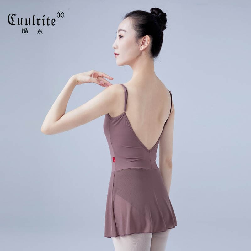 Qadınlar üçün balet/gimnastika kostyumu, ətəkli, bir hissəli, Çin rəqsi məşqləri üçün 2