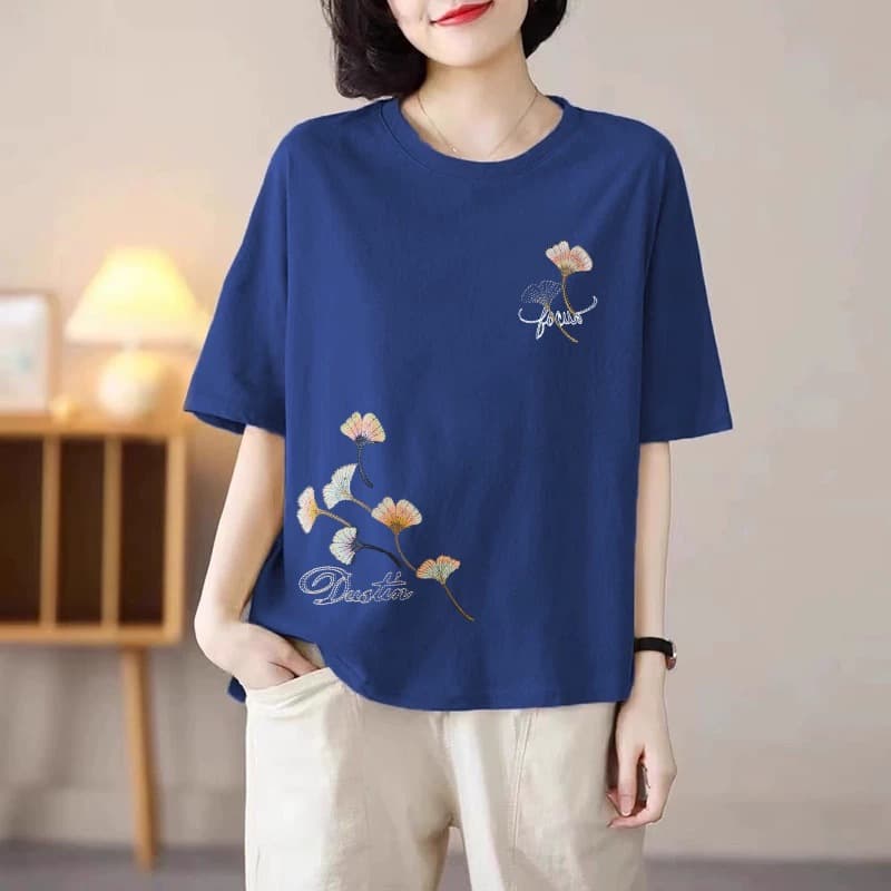 98 navy blue [upper and lower ginkgo leaves]