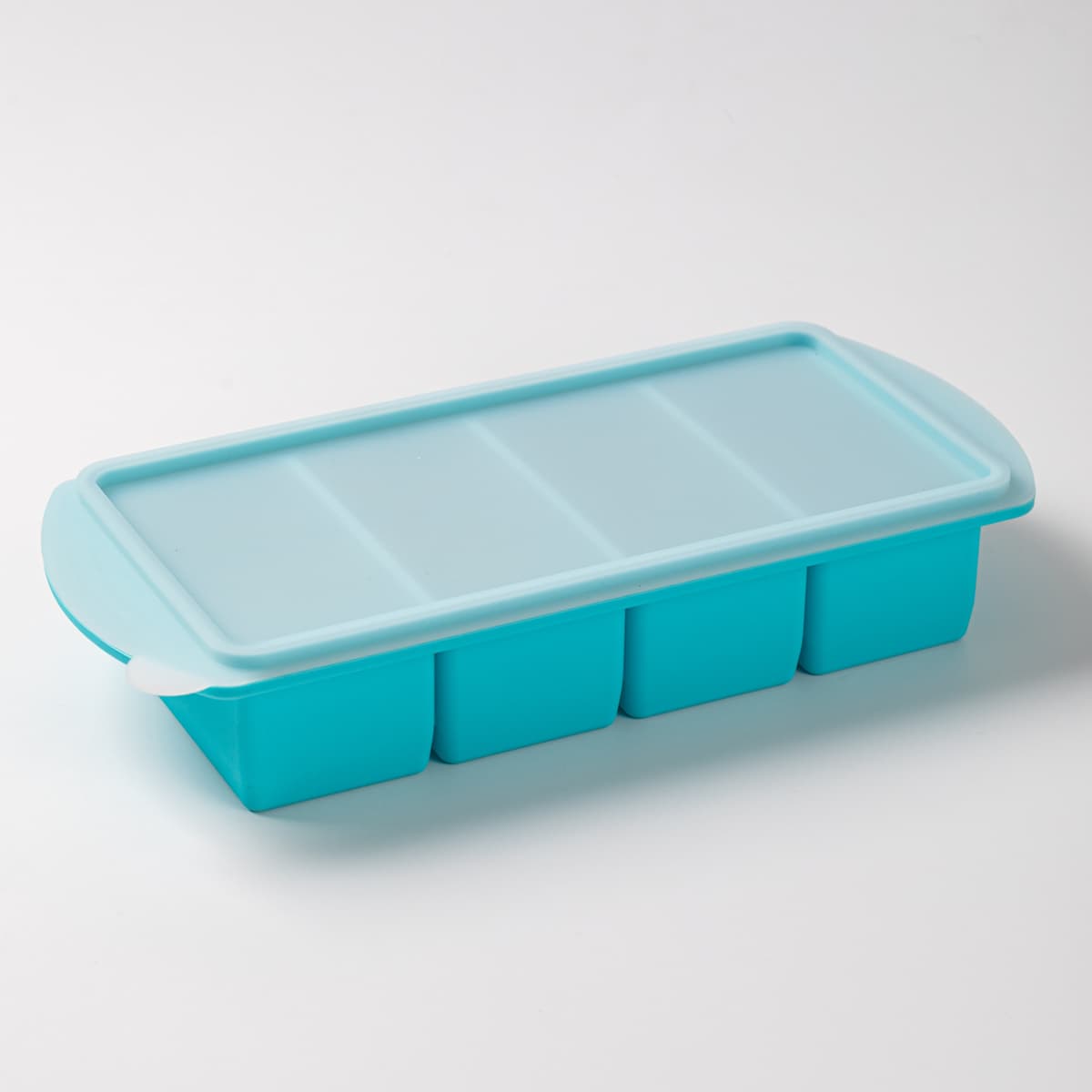 4-compartment new large ice cube tray - blue