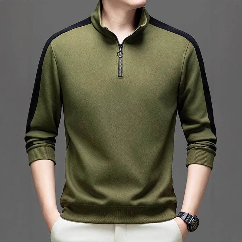 2025 New Autumn and Winter Men's Sweatshirts for Young and Middle-Aged Men's Outdoor Sports and Leisure Stand-Up Collar Zipper Tops and Jackets 11 4