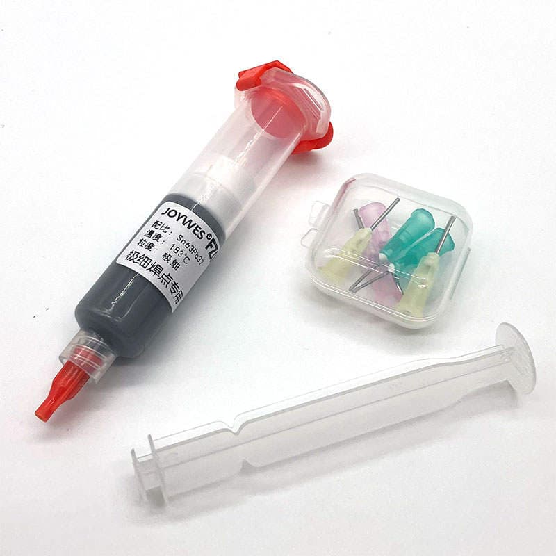 Needle-Type Solder Paste 10Cc Sn63/Pb67 20-38Um No-Clean Lead-Containing Medium Temperature 183 ℃ 1