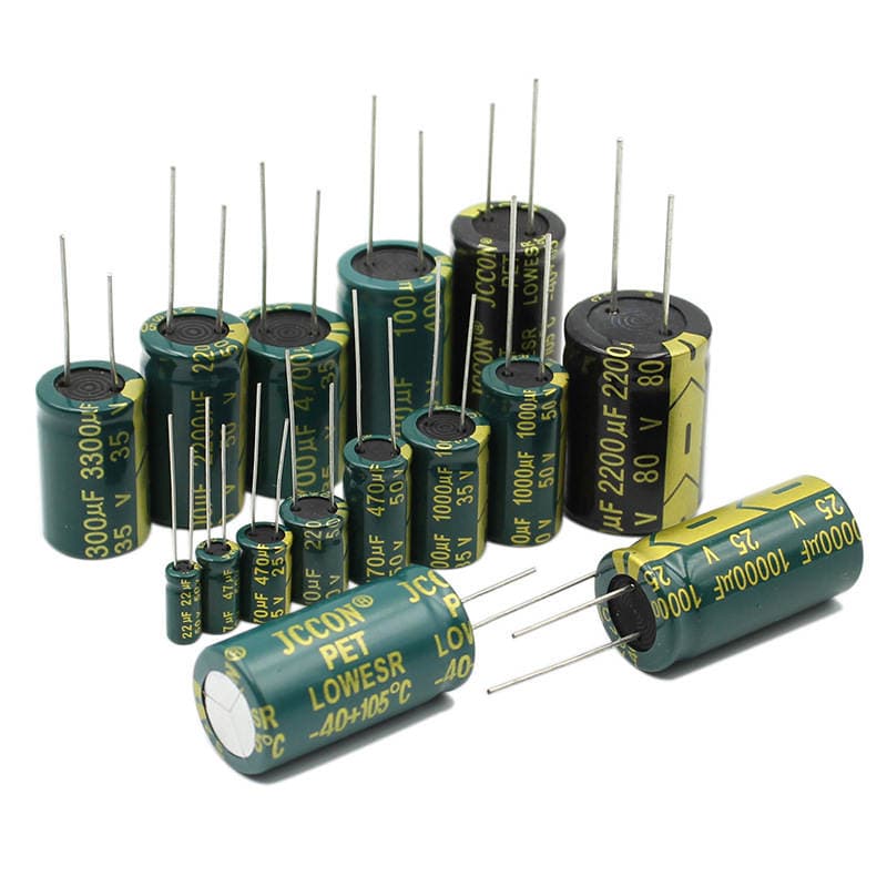 Direct Plug-In High Frequency Aluminum Electrolytic Capacitor 10/16V/25/35/100/50V10Uf22/470/1000/2200Uf 5