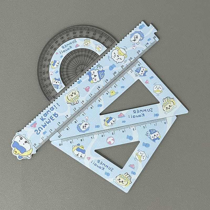 Swimming ring blue small eight set of rulers