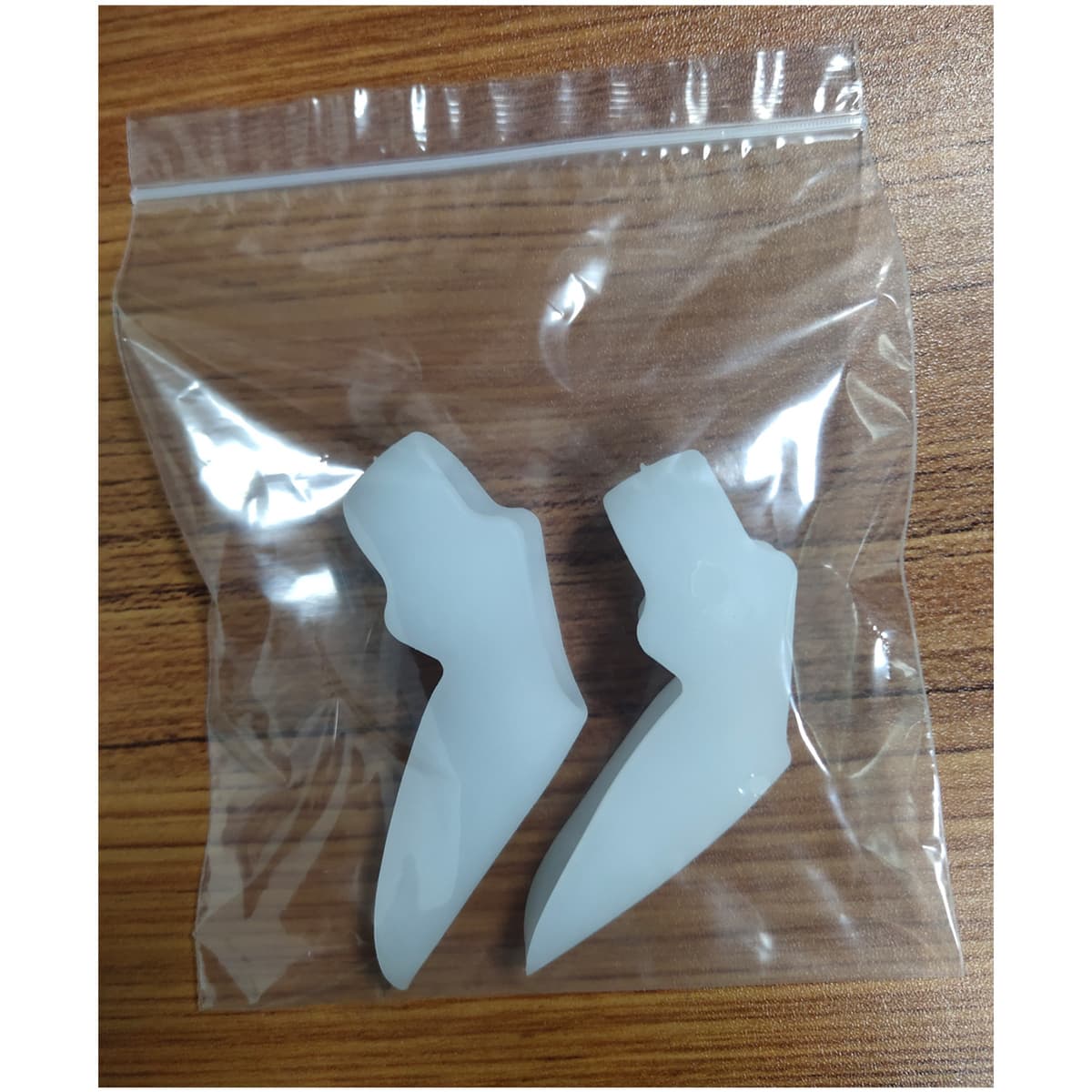 White, two-hole