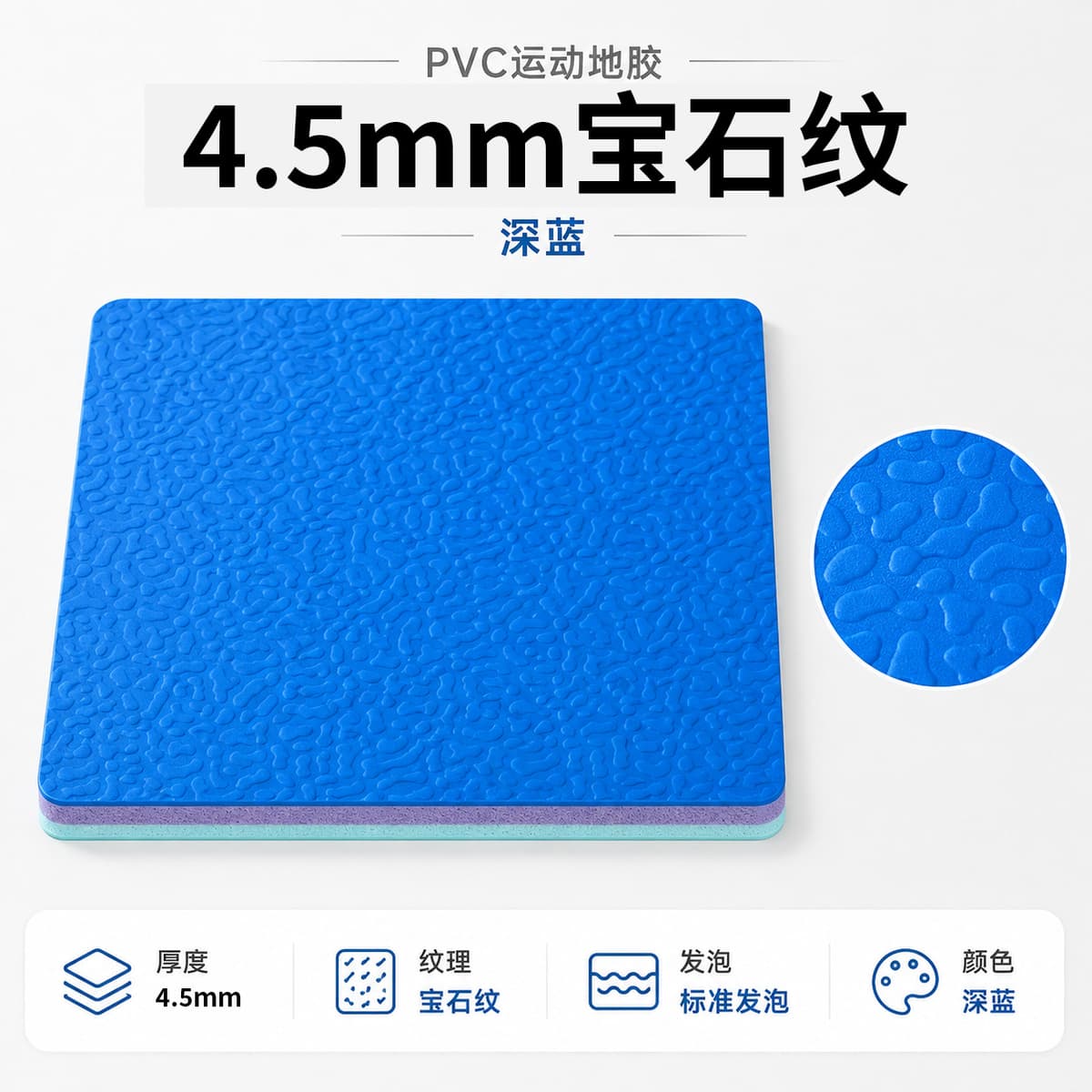 4.5mm sapphire blue