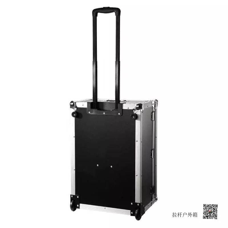 Aluminum Alloy packing box instrument box precision instrument box black round corner portable toolbox aviation consignment box 3