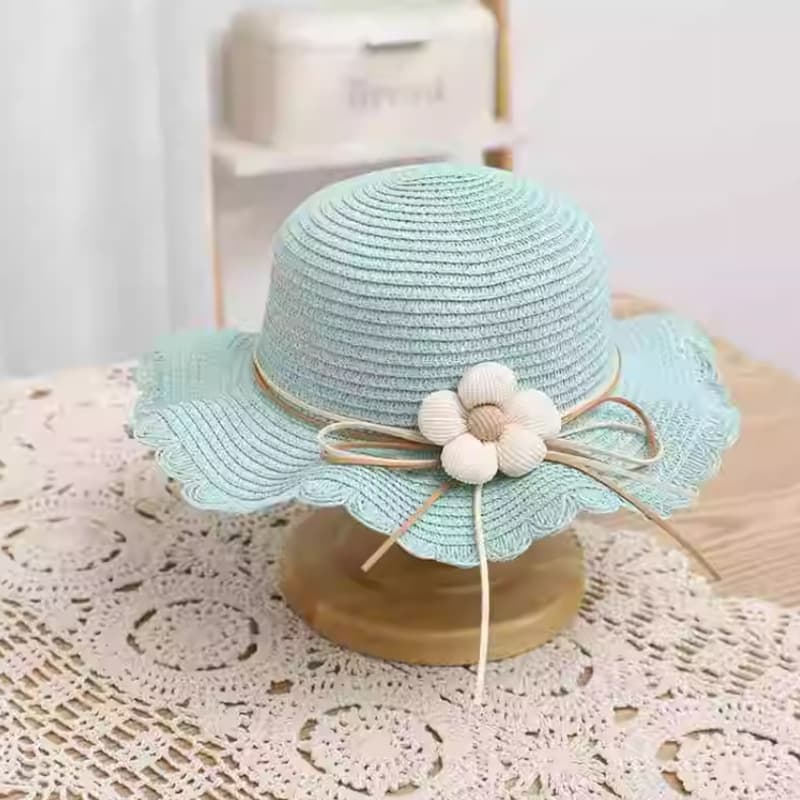 Single-flowered blue hat