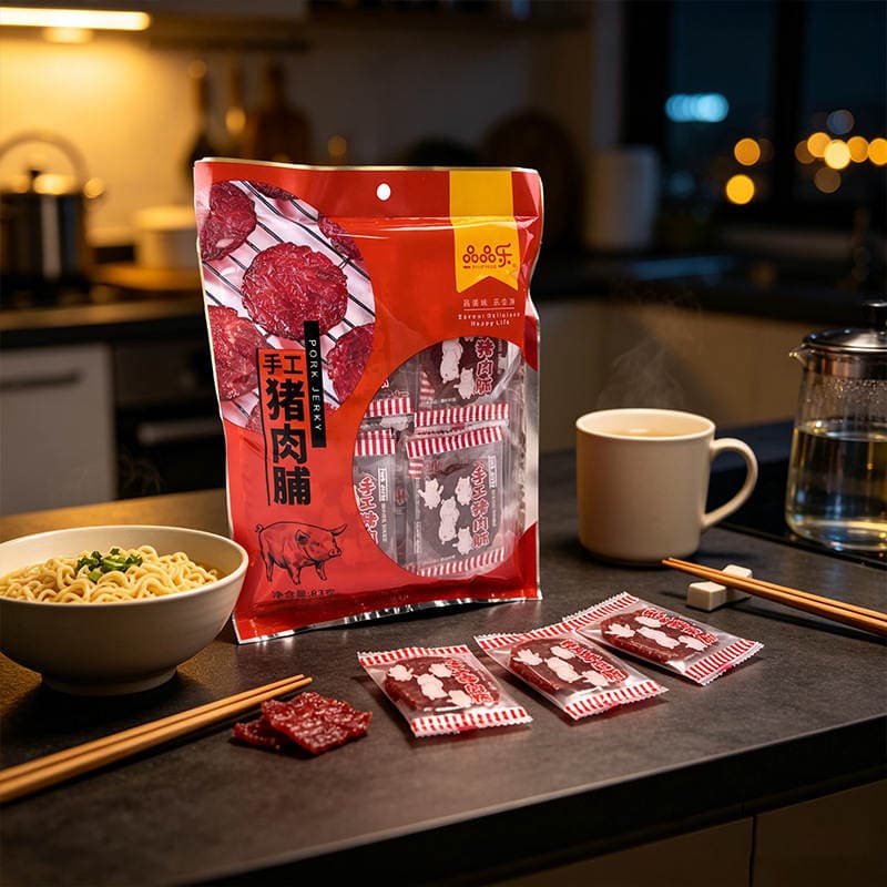 Pinpinle Əl İşi Donuz Jerky, Yüksək Zülallı, Fərdi Qablaşdırmada, 83g 2