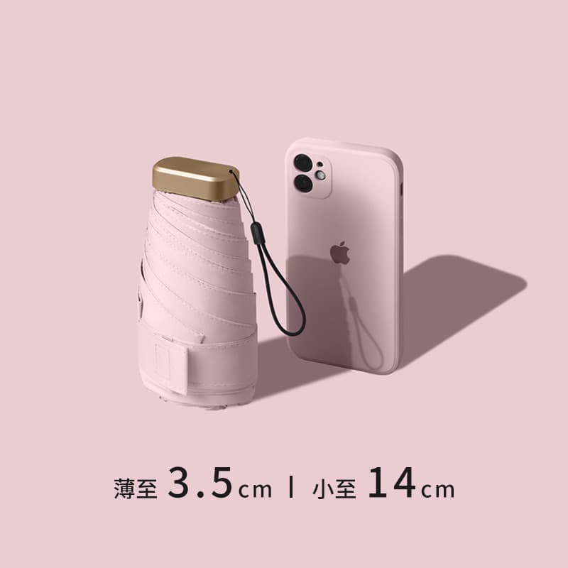 Flat 40% off full blackout [gold handle] coral pink