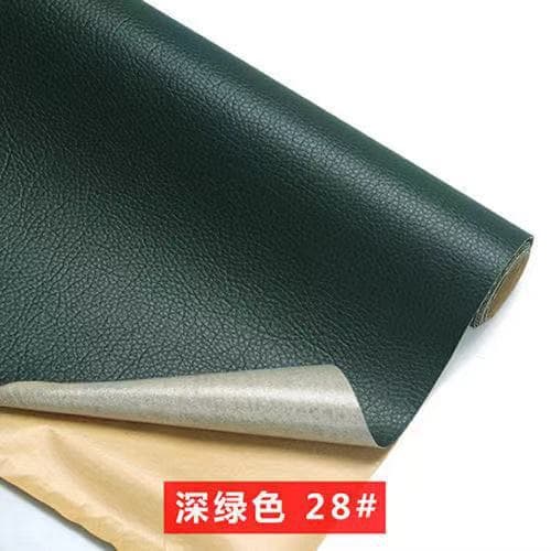 Dark green [self-adhesive] leather sticker