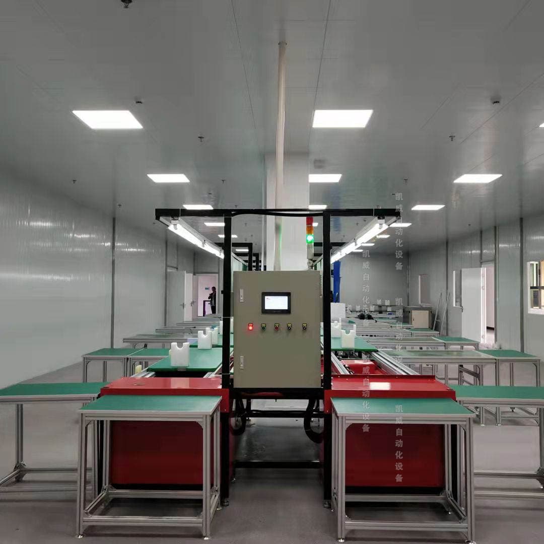 Yeni Enerji Məhsulları üçün İkiqat Sürətli Zəncirli Konveyerli Avtomatik Yığılma Xətti 3