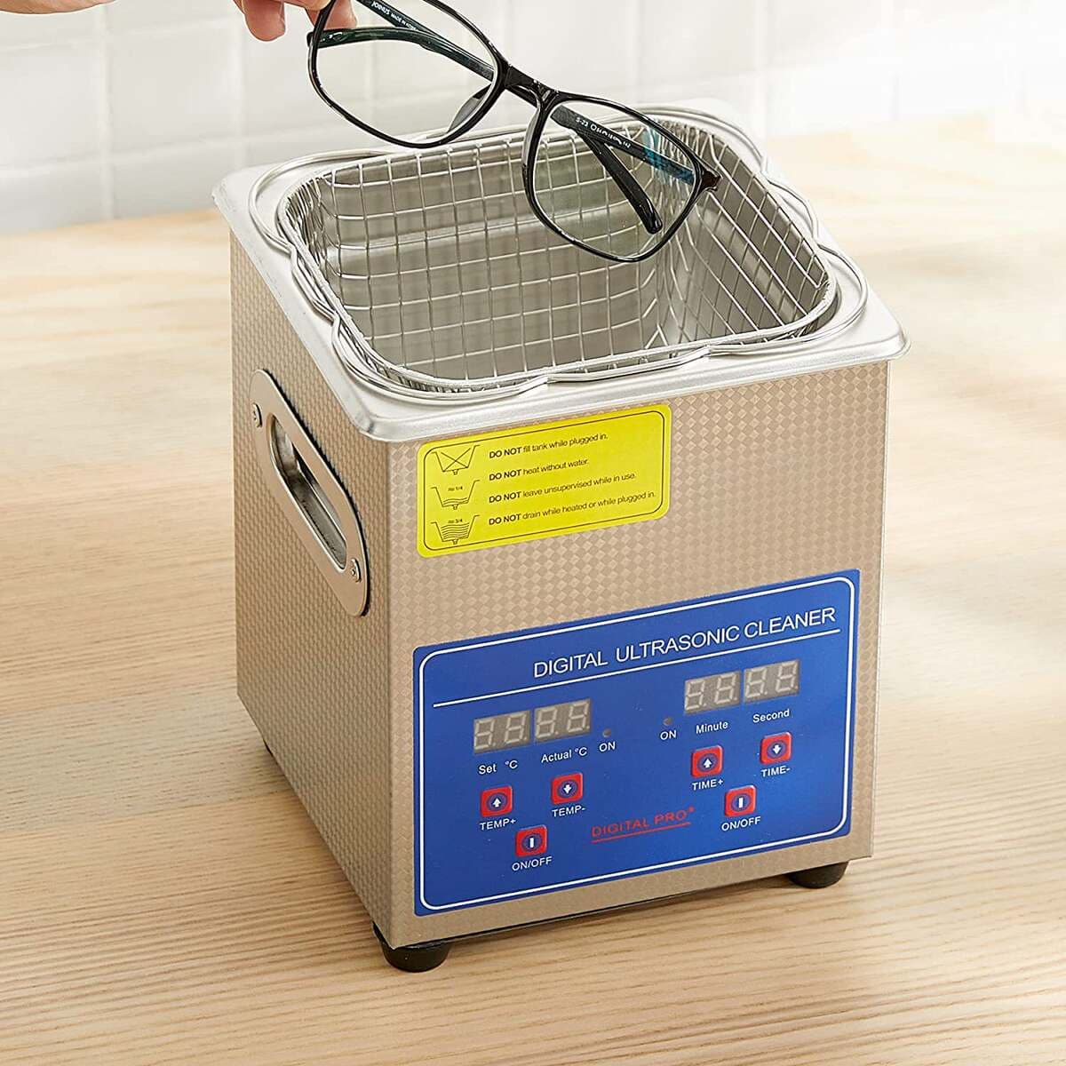 Ultrasonic Cleaning Machine, Small Industrial High-Power Dental Jewelry Stainless Steel Oil Removal Cleaner, Commercial Use 2