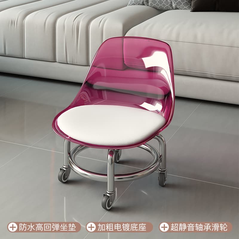 Transparent powder iron frame silent bearing wheel