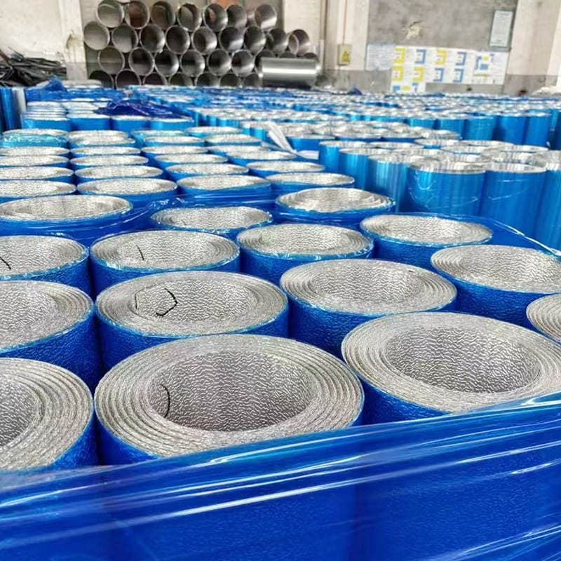 Supply of 1060 Thermal Insulation Aluminum Rolls, Aluminum Sheets for Power Plant Pipelines, Aluminum Alloy Sheets, Embossed Orange Peel Aluminum Rolls, Small Aluminum Rolls in Stock 2