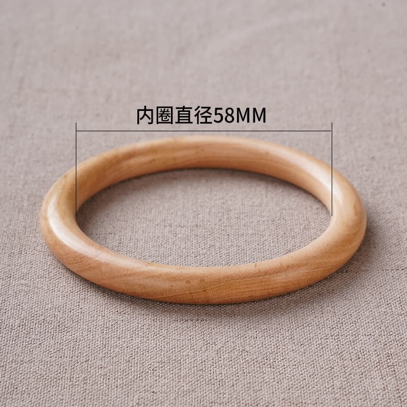 【Peach Wood Plain Bangle】58