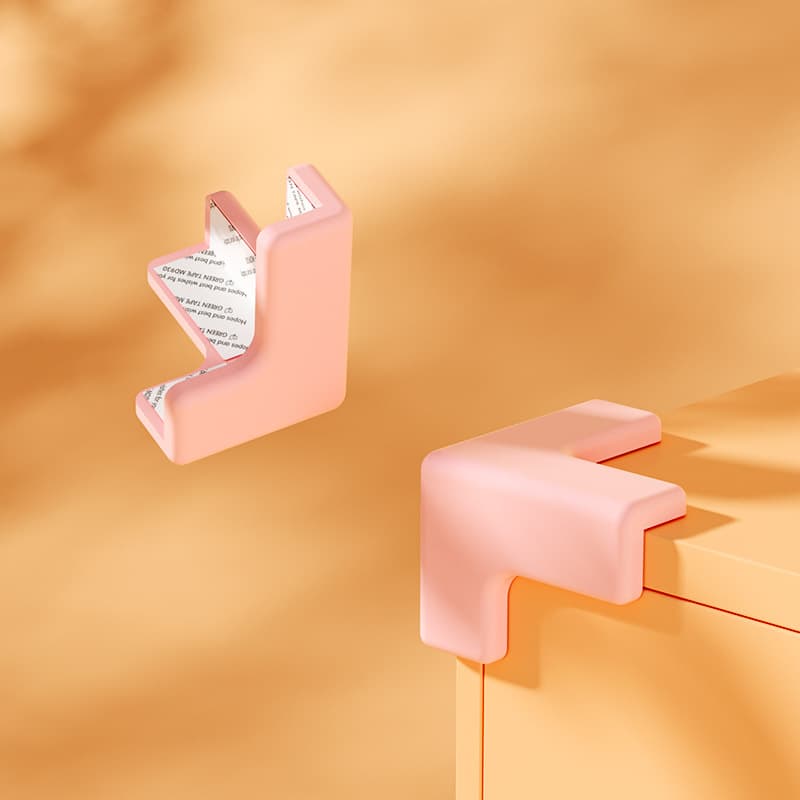 T-shaped anti-collision corner pink