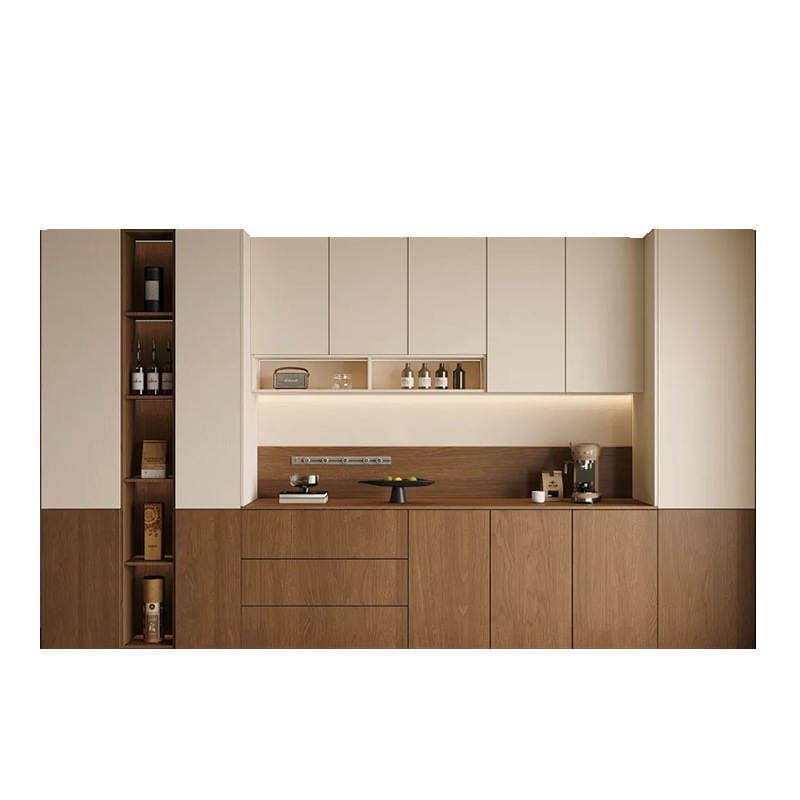 Whole House Customized Solid Wood Sideboard, Overall Light Luxury Open Oak Walk-In Closet, Bedroom Cabinet Combination Aluminum Furniture 2