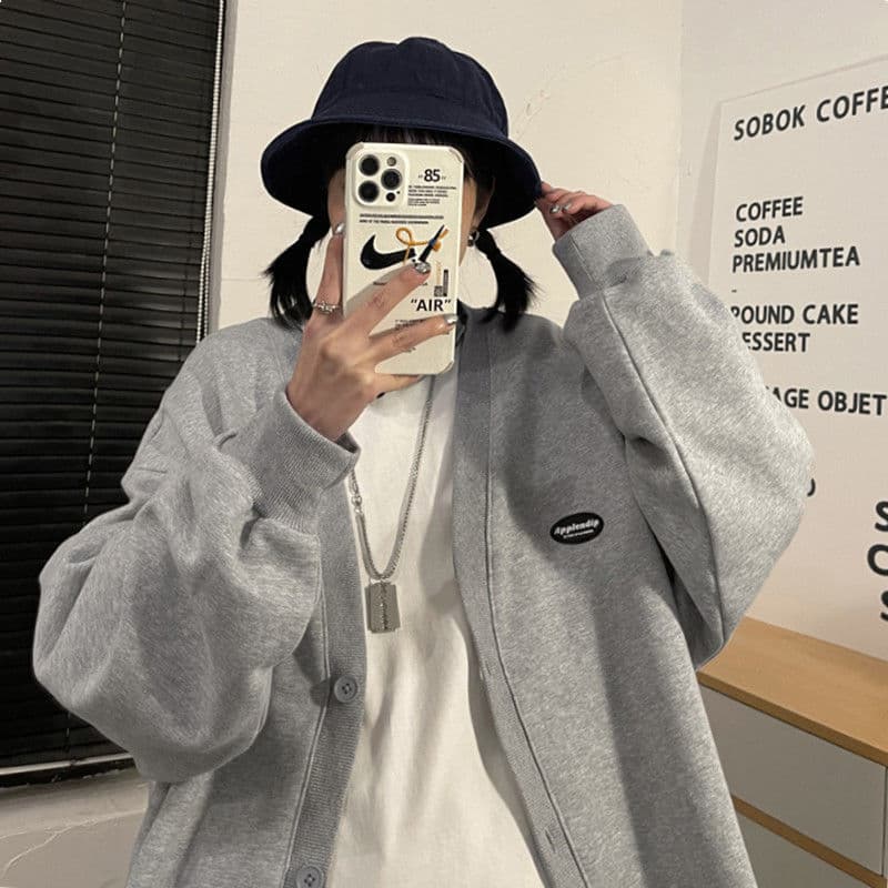 675-breasted coat-Gray