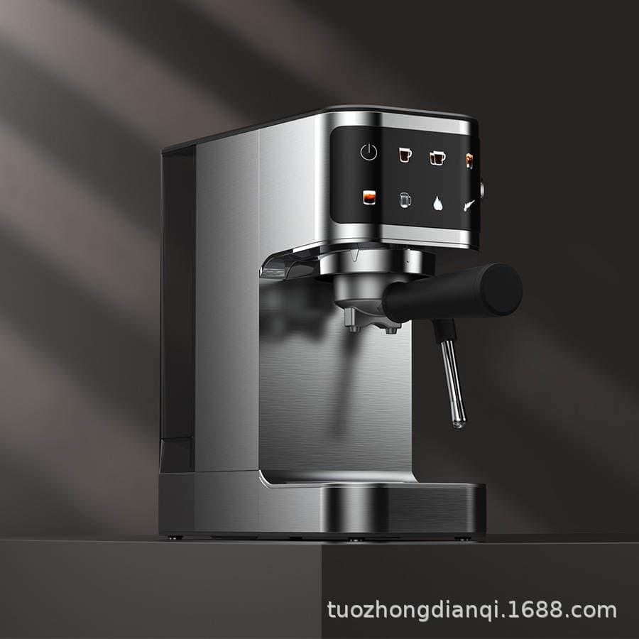 Klassik İtalyan espresso qəhvə maşını, sensor ekranlı, ev və ofis üçün 3