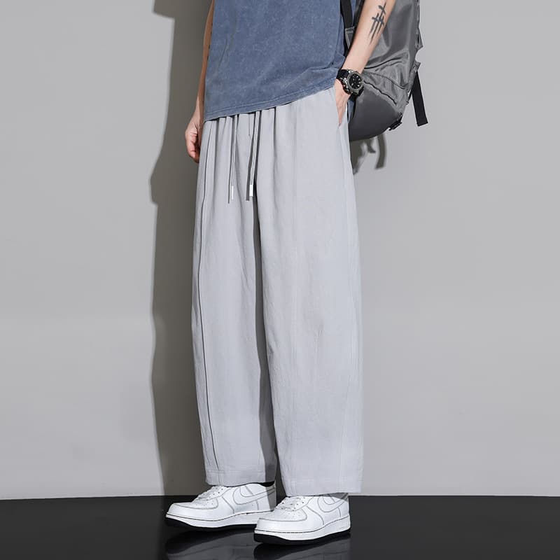 2613 light gray [pure cotton/nine-point pants]