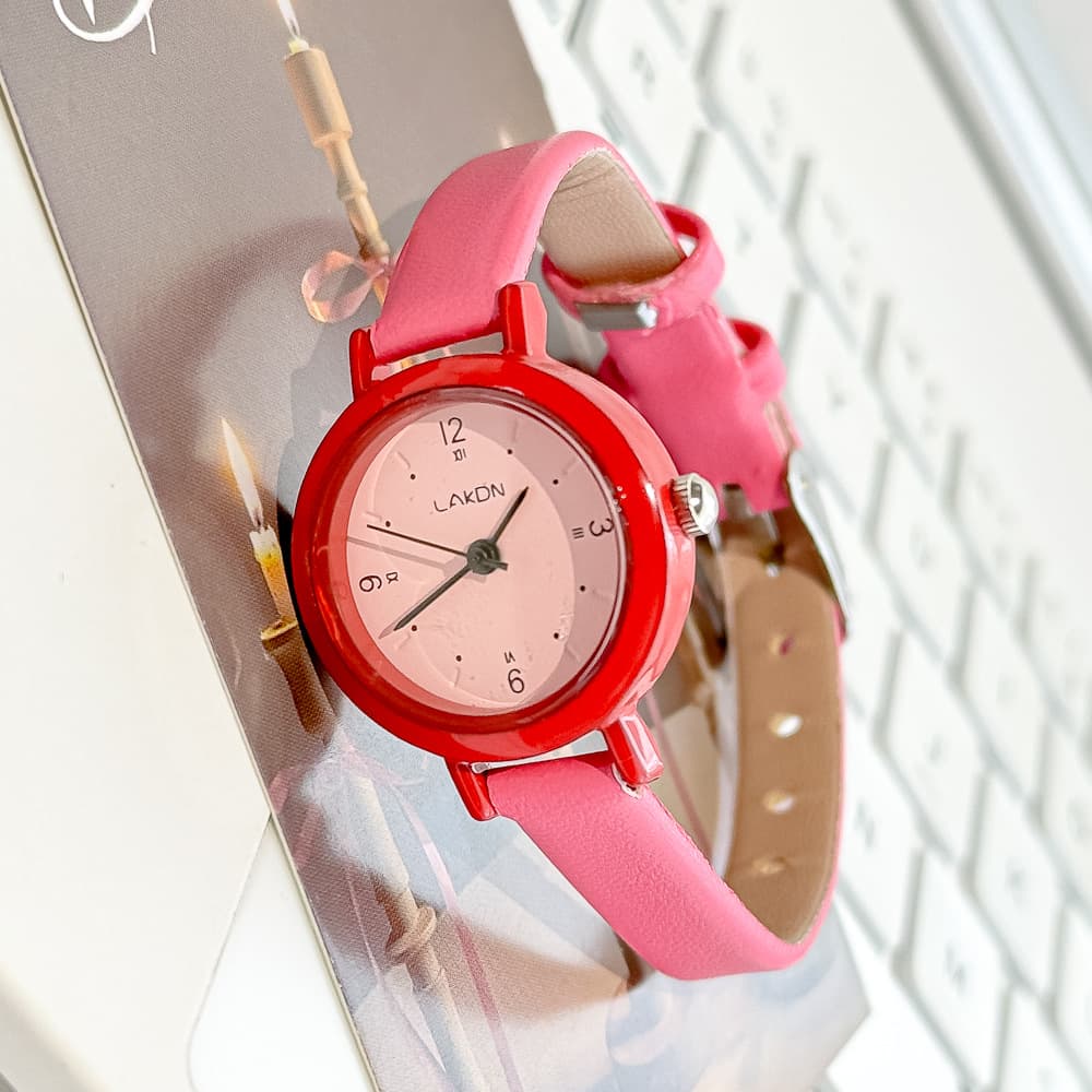 Pink with red shell