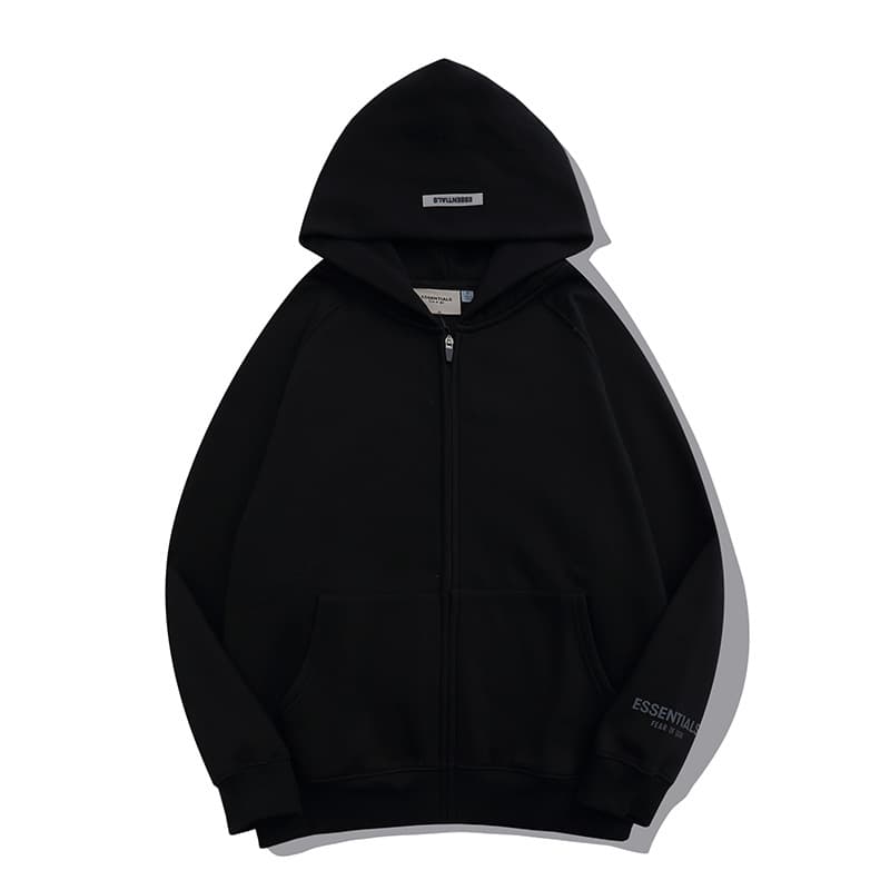 zipper black