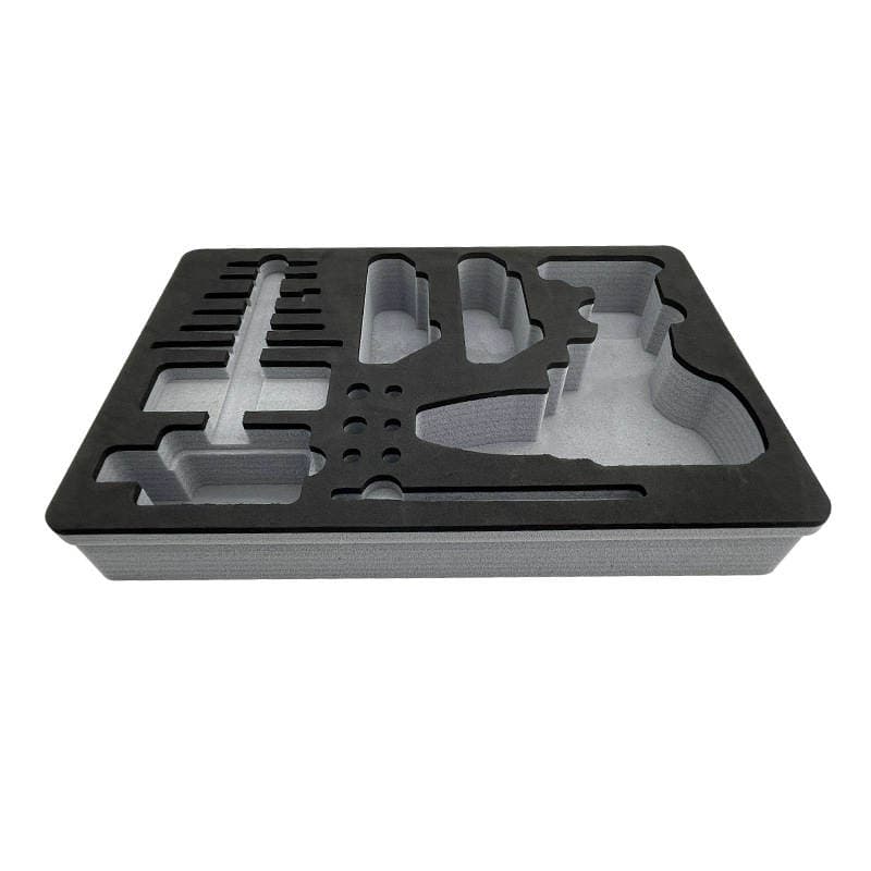 Eva Special-Shaped Custom Slotted Flocking Black and White Custom Lining Inner Support Processing Punching Slitting High Density 4