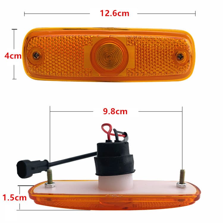 24v bus side light led front with screws