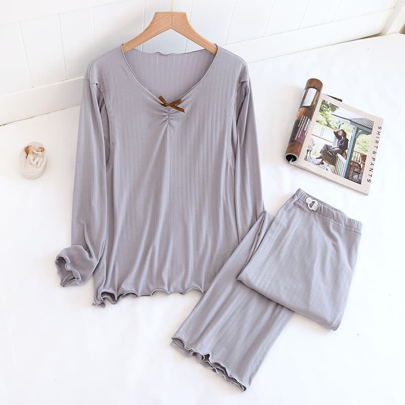 Modal Pit Pullover Grey