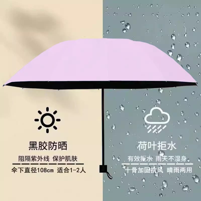 10-bone reinforced vinyl umbrella-double [tender powder]