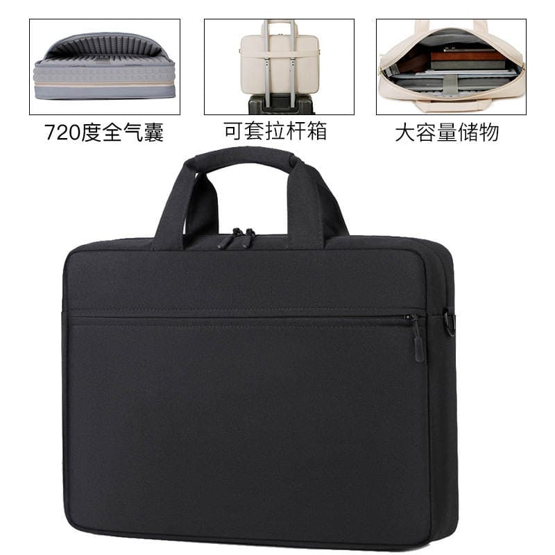 Laptop Bag with 720-Degree Full Airbag Protection Against Shock and Drops, Can Be Attached to a Trolley Case, Large Capacity, Business Travel 2