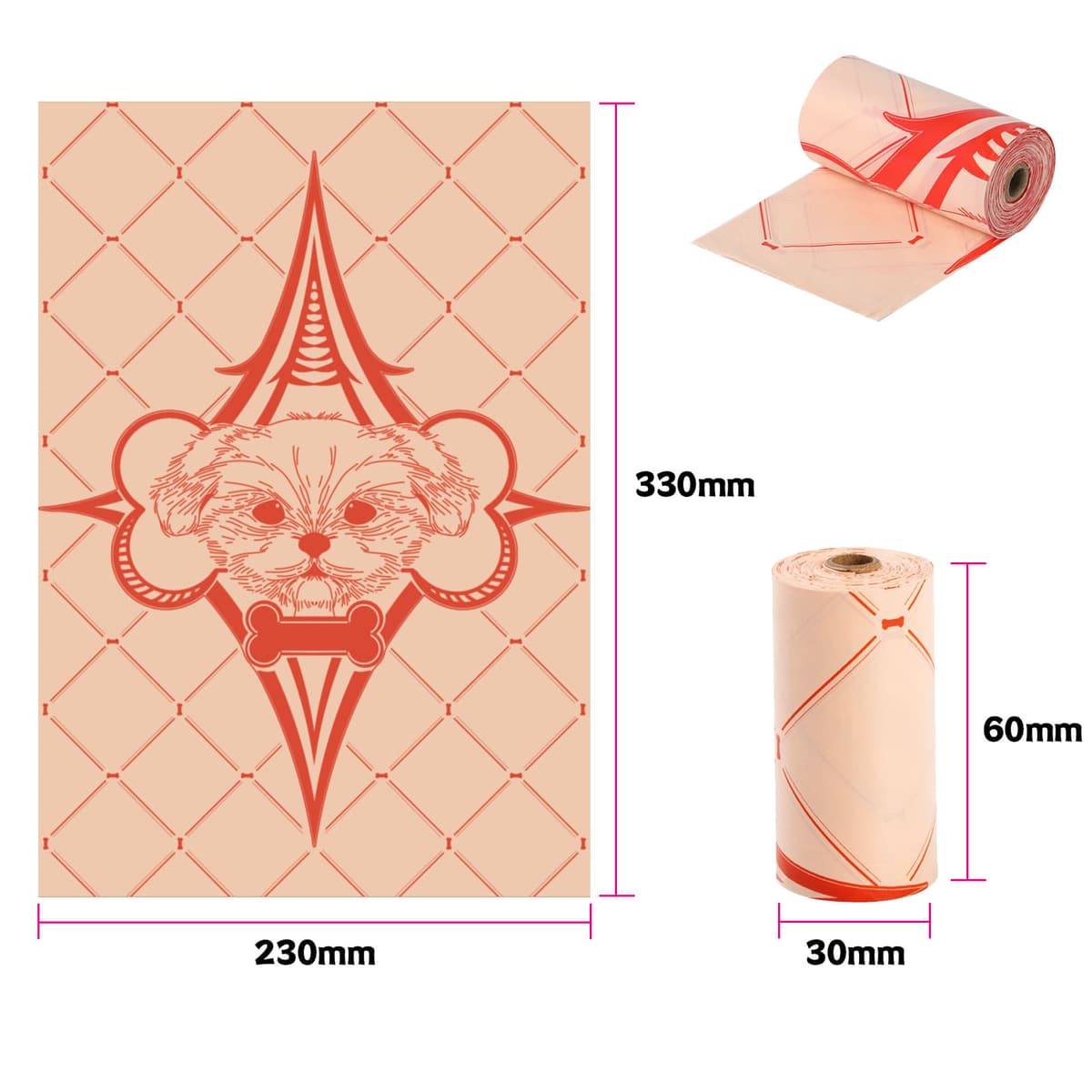 Environmentally friendly pink four-pointed star thickness 1.3 silk lavender scent 15 pieces/roll