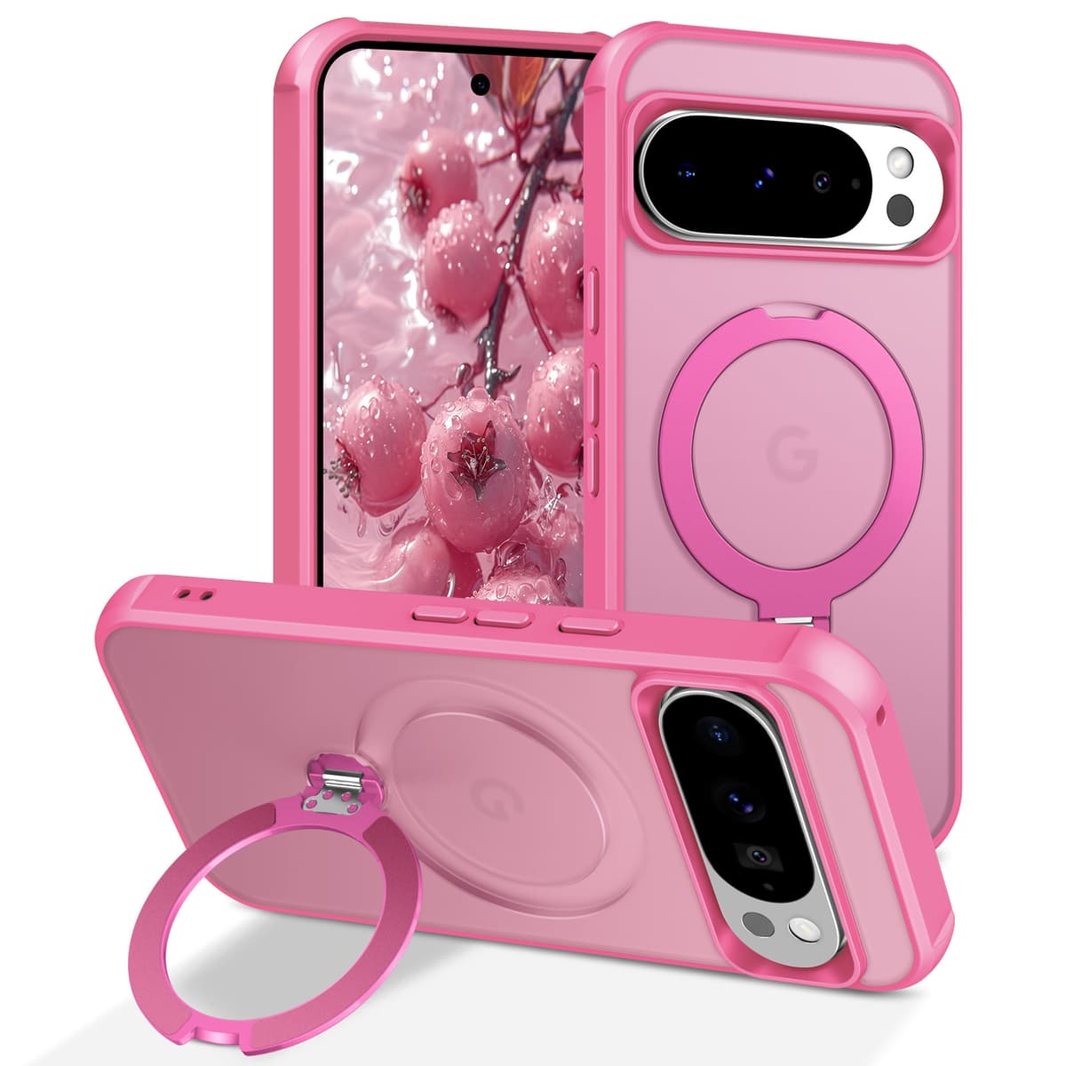 Rose red [360 pivot magnetic stand]
