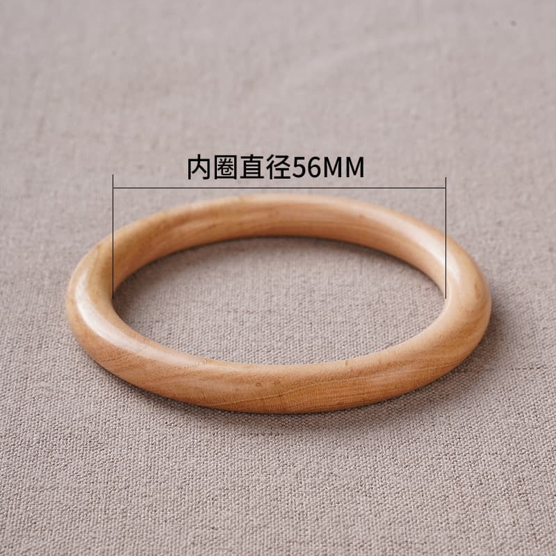 【Peach Wood Plain Bangle】56