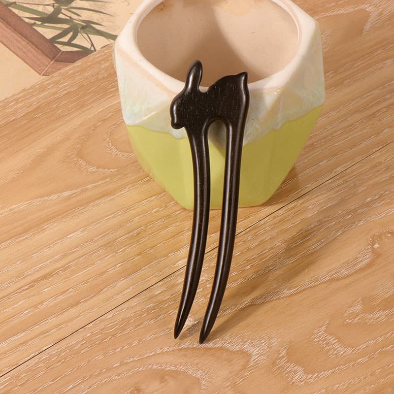 Purple sandalwood u hairpin--21 styles (13cm)