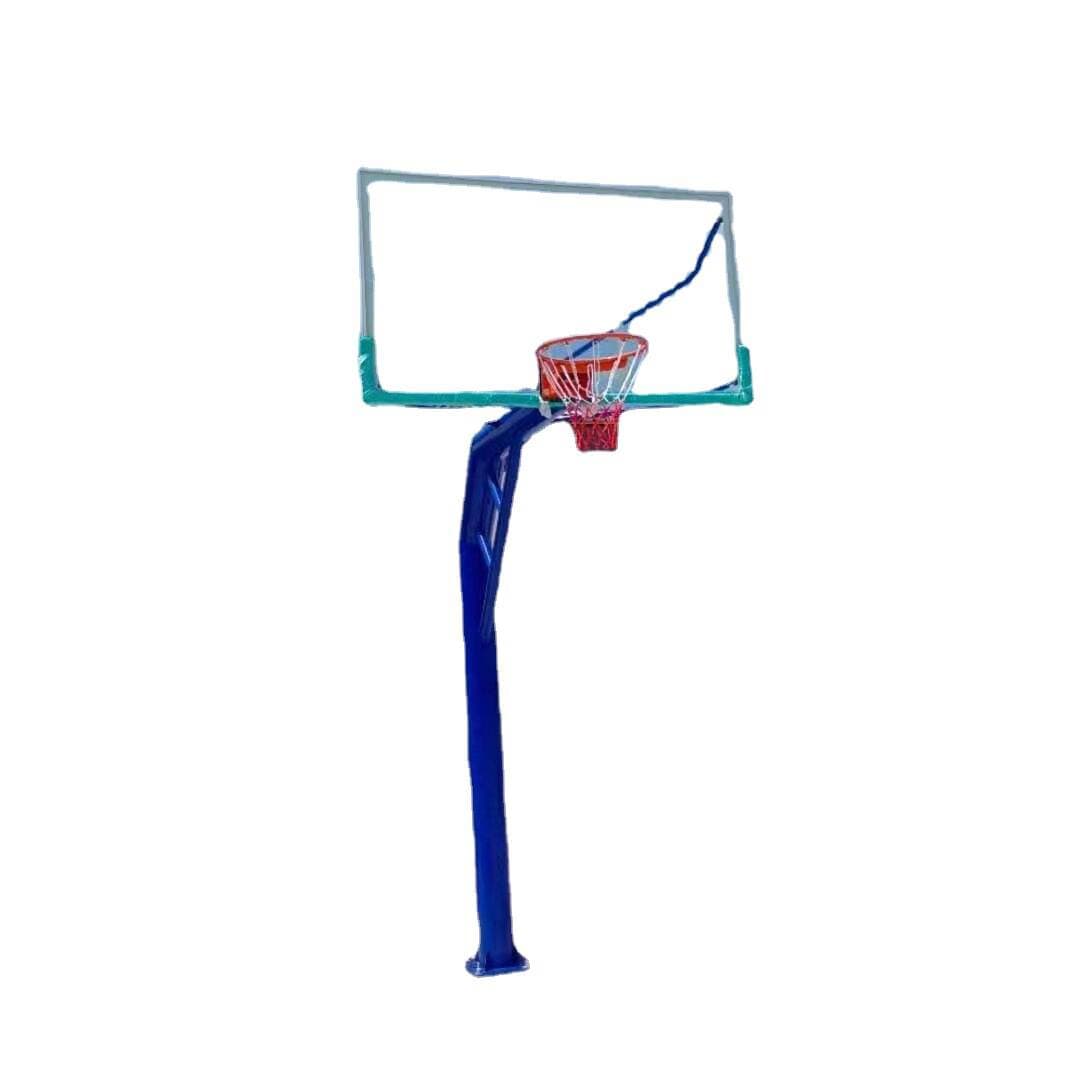 Zavod topdansatış: Yetkinlər üçün standart açıq hava basketbol dirəyi, sabit basdırılan, dairəvi boru 5