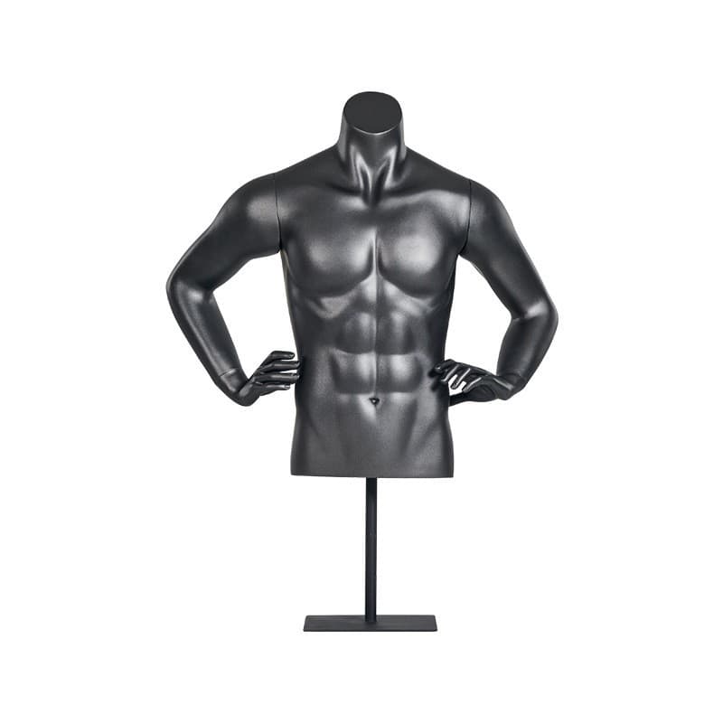 Half body muscular man