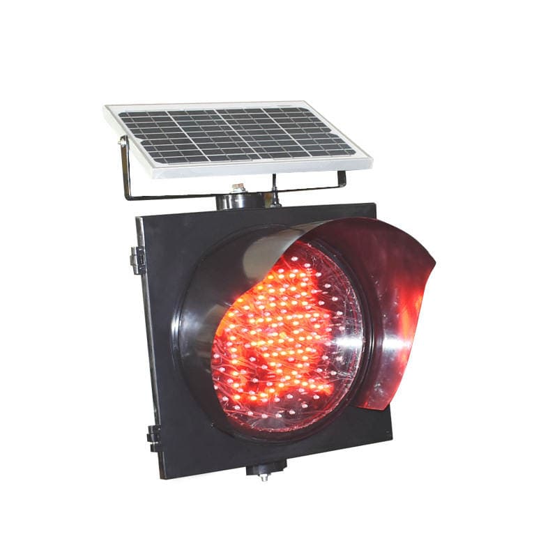 300MM Solar Yellow Flashing Light, Solar LED Signal Light Lamp, Solar Warning Light 3