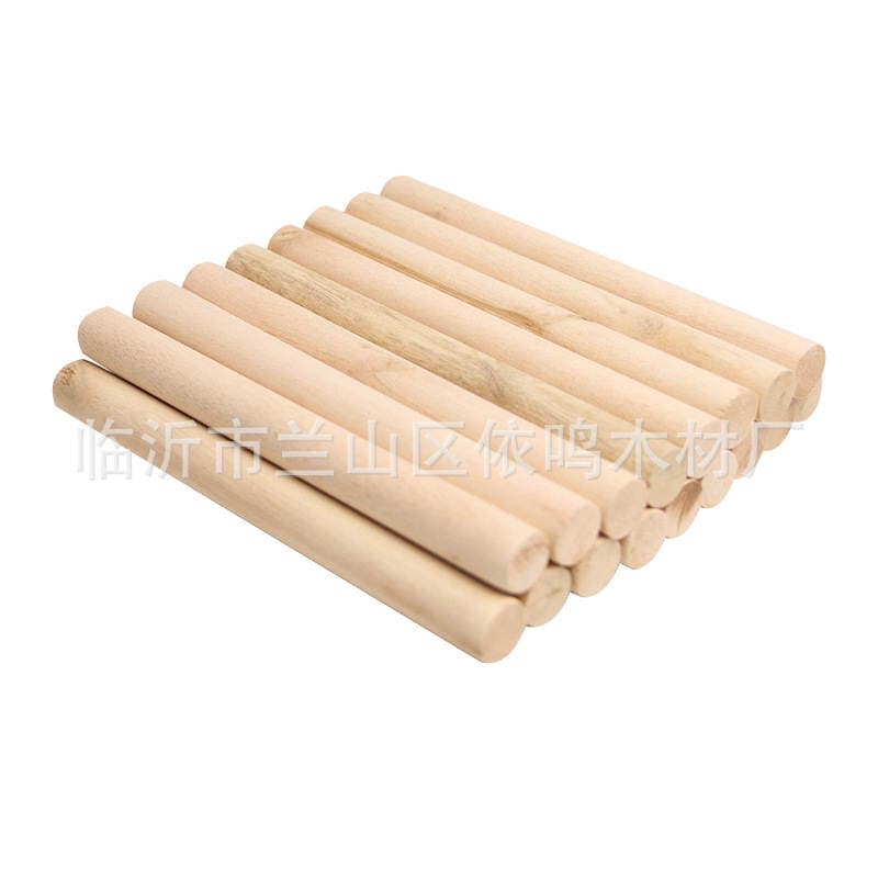 DIY sənətkarlıq üçün müxtəlif qalınlıqda dəyirmi taxta çubuqlar 5