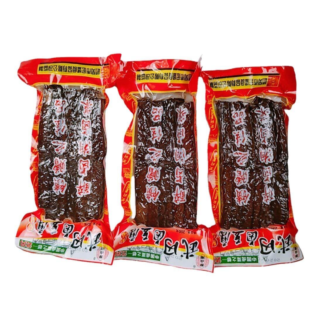 Wugang braised dried tofu 200g Hunan specialty Wugang braised tofu dried tofu products leisure vegetarian snacks 5