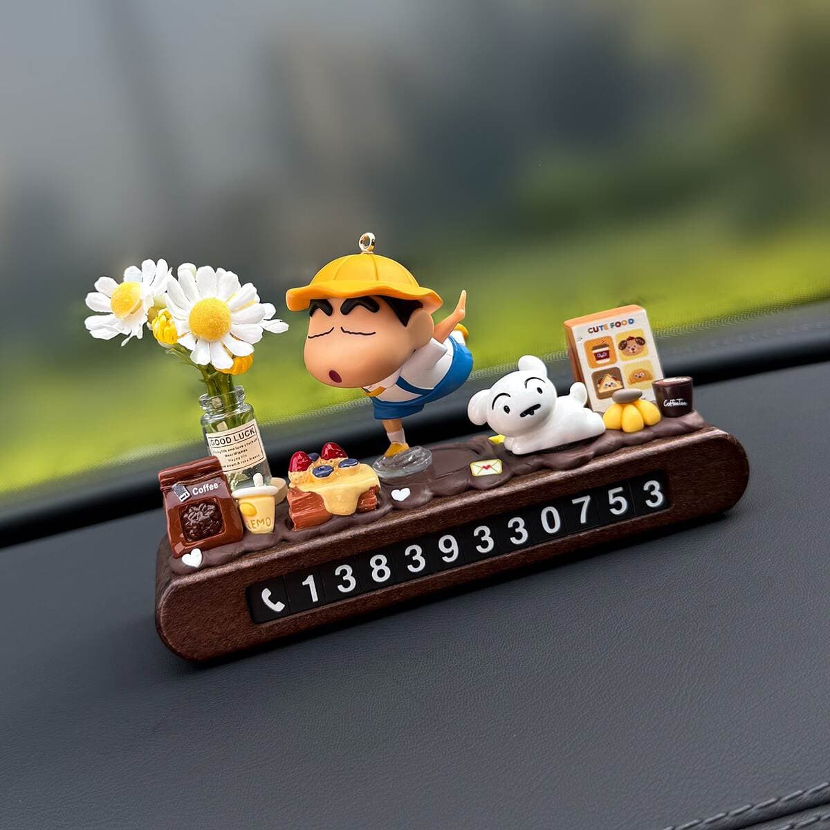 Şirin Crayon Shin-Chan avtomobil müvəqqəti parkinq nömrə nişanı 3