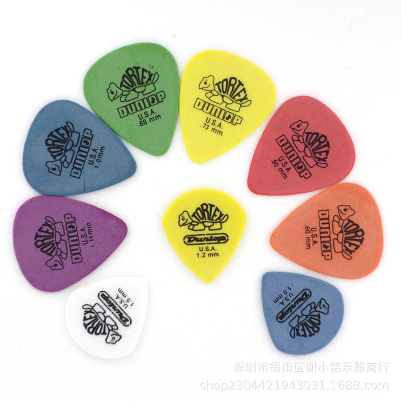Dunlop Laylin Turtle Pick, Acoustic Guitar Shrapnel, Electric Guitar Quick-Play Jazz Pick, Large Triangle Pick 1