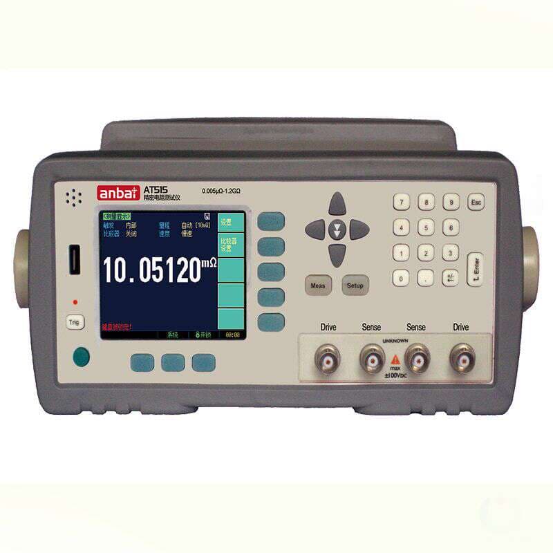 Amber AT515 Resistance Tester Precision 0.01% Measurement Range 0.1μΩ ~ 1.2GΩ 5